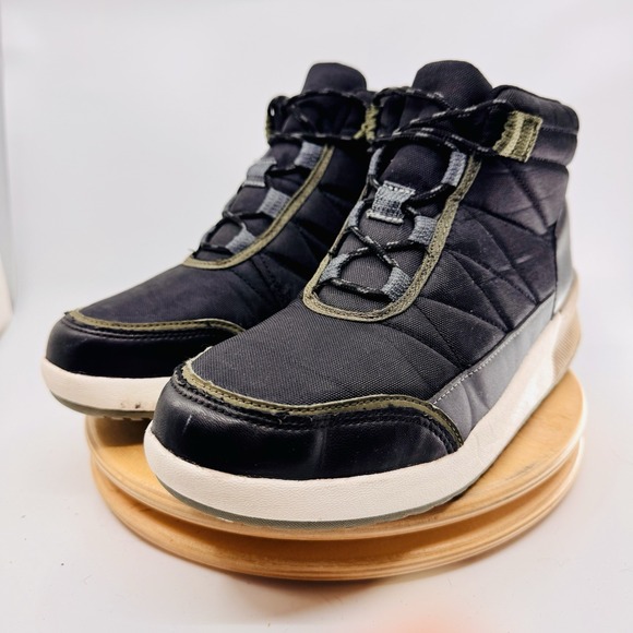 Lands End Women's 11 Black Transitional Insulated Winter Snow Boots - Picture 2 of 8